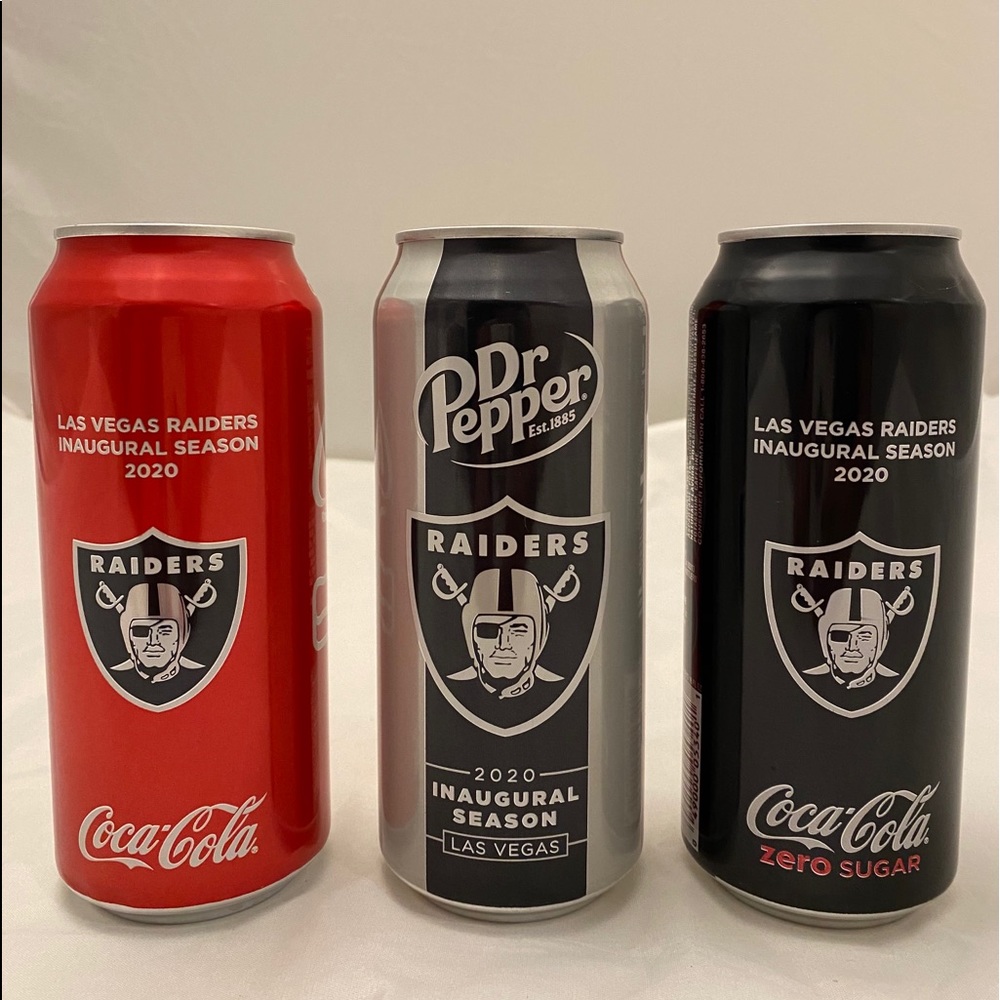 COPY - RAIDERS LAS VEGAS EMPTY CANS COCA COLA INA…